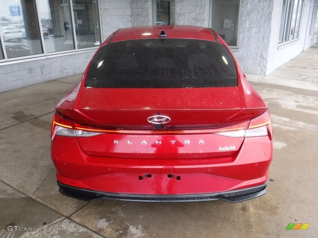 2023 Elantra Limited Hybrid - Scarlet Red Pearl / Medium Gray photo #12