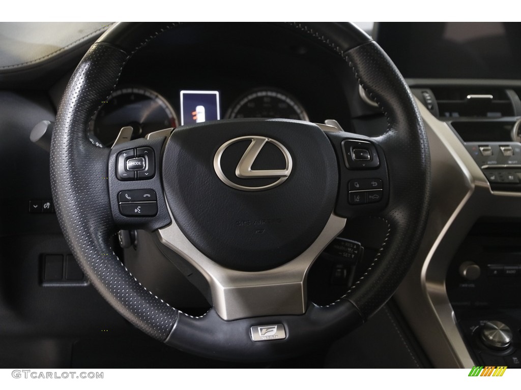 2020 Lexus NX 300 F Sport AWD Black Steering Wheel Photo #145774207