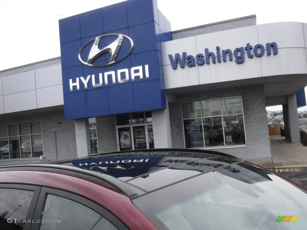 2020 Tucson Ultimate AWD - Gemstone Red / Beige photo #4