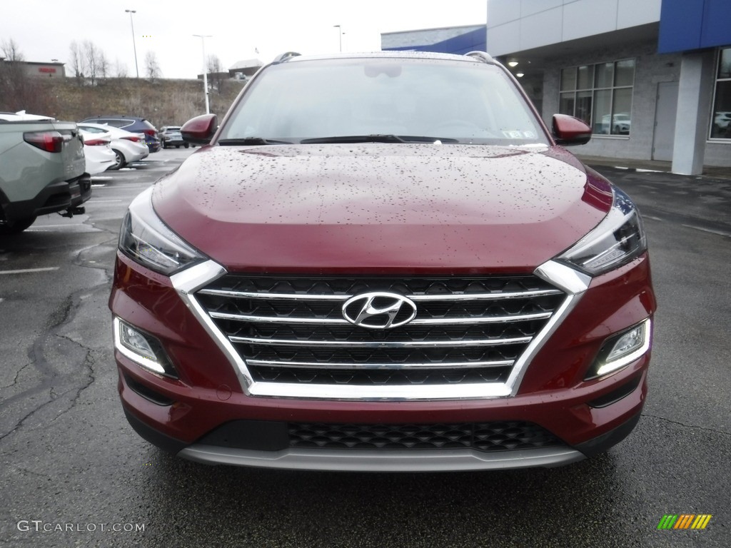 2020 Tucson Ultimate AWD - Gemstone Red / Beige photo #5
