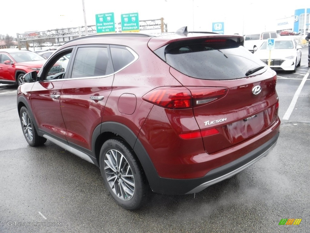 2020 Tucson Ultimate AWD - Gemstone Red / Beige photo #8