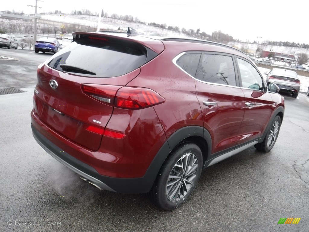2020 Tucson Ultimate AWD - Gemstone Red / Beige photo #10