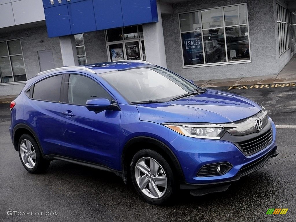Aegean Blue Metallic 2020 Honda HR-V EX AWD Exterior Photo #145775029