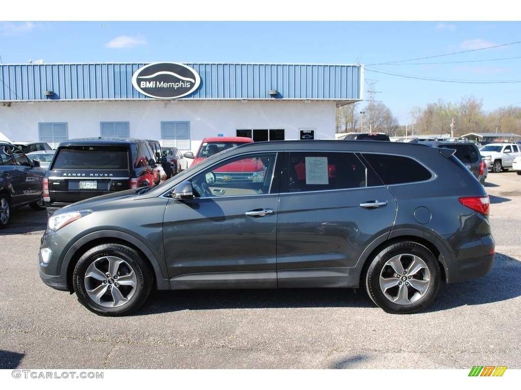 2014 Santa Fe Limited AWD - Hampton Green Pearl / Beige photo #2