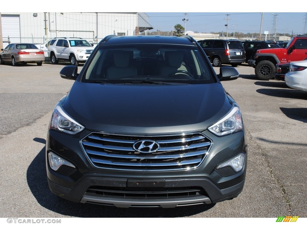 2014 Santa Fe Limited AWD - Hampton Green Pearl / Beige photo #8