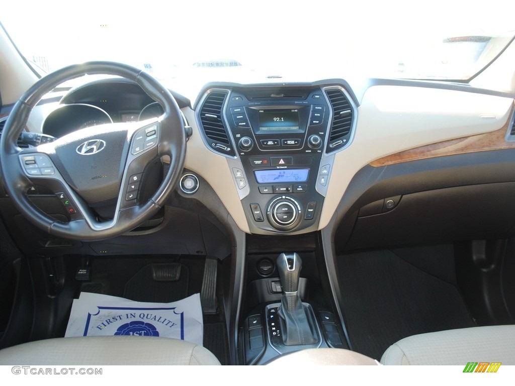 2014 Santa Fe Limited AWD - Hampton Green Pearl / Beige photo #9