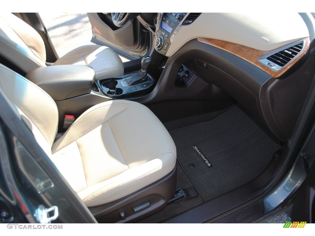 2014 Santa Fe Limited AWD - Hampton Green Pearl / Beige photo #28