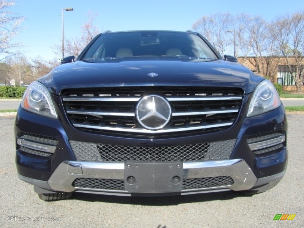 2014 ML 350 4Matic - Lunar Blue Metallic / Black photo #4