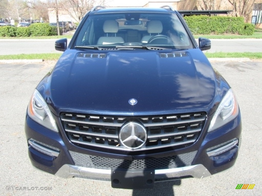 2014 ML 350 4Matic - Lunar Blue Metallic / Black photo #5