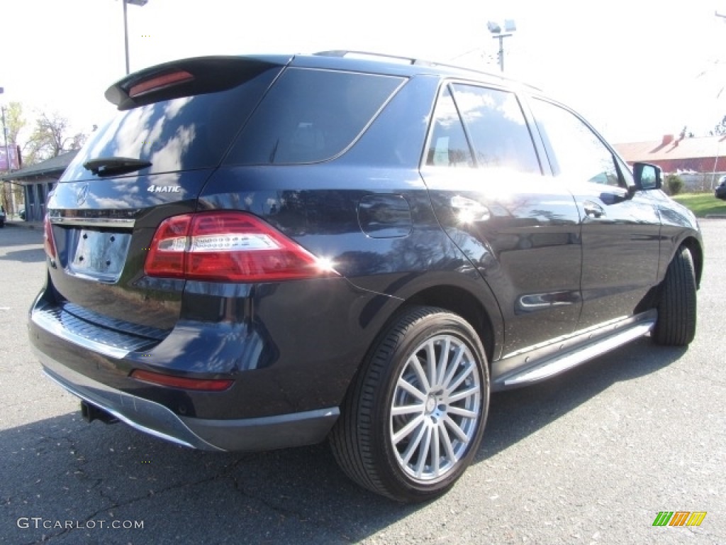 2014 ML 350 4Matic - Lunar Blue Metallic / Black photo #10