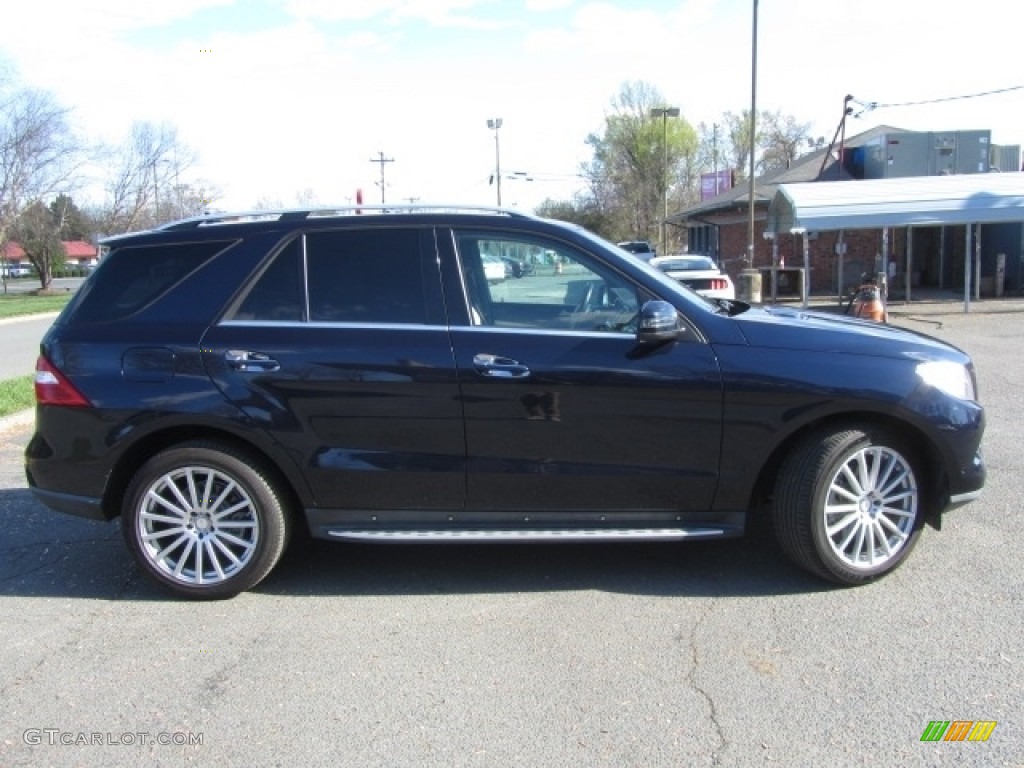 2014 ML 350 4Matic - Lunar Blue Metallic / Black photo #11