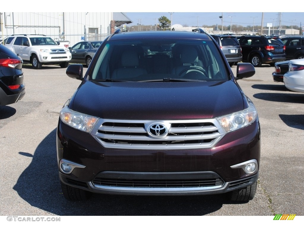 2012 Highlander Limited - Sizzling Crimson Mica / Ash photo #8