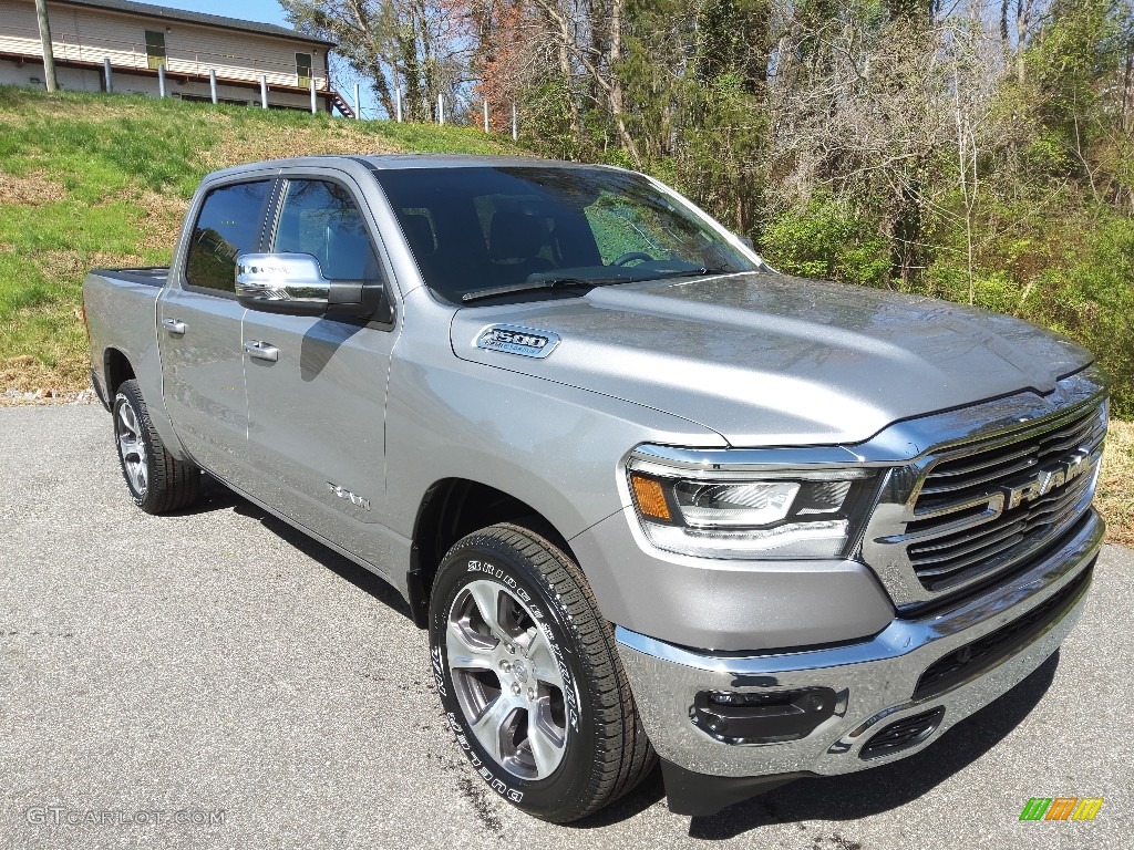 Billet Silver Metallic 2023 Ram 1500 Laramie Crew Cab 4x4 Exterior Photo #145776961