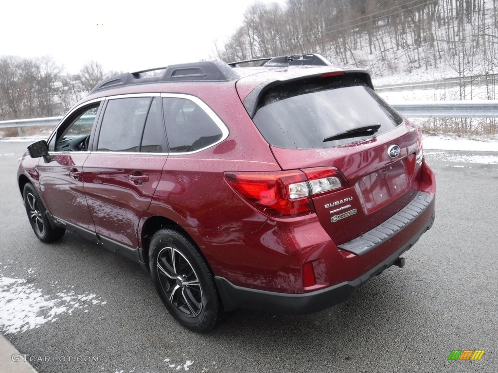 2017 Outback 3.6R Limited - Venetian Red Pearl / Warm Ivory photo #15