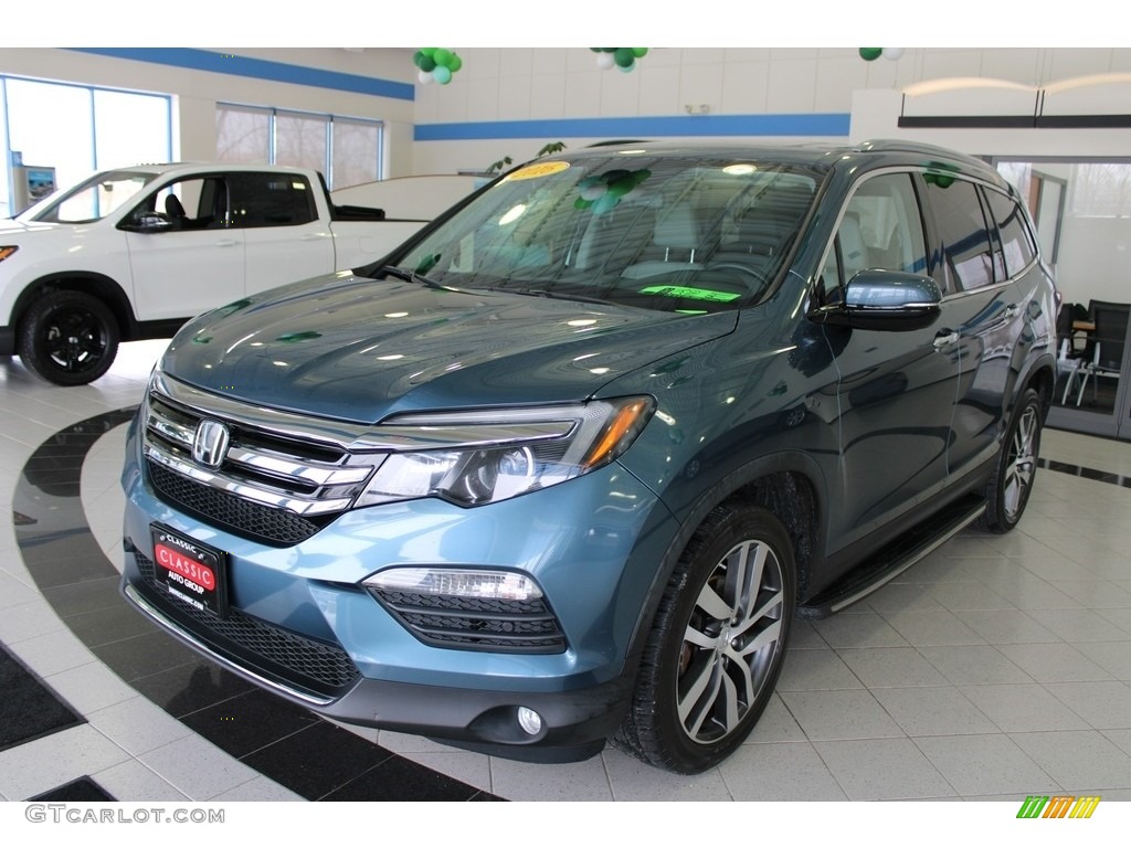 2016 Pilot Touring AWD - Steel Sapphire Metallic / Gray photo #1