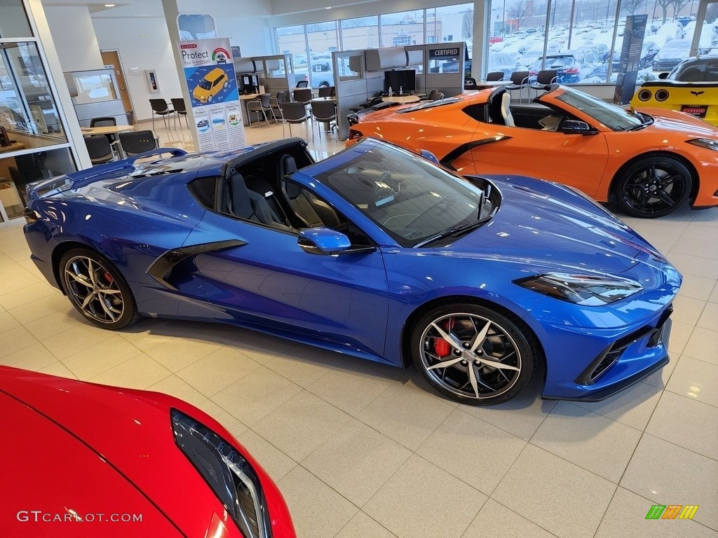 Elkhart Lake Blue Metallic 2023 Chevrolet Corvette Stingray Coupe Exterior Photo #145778908