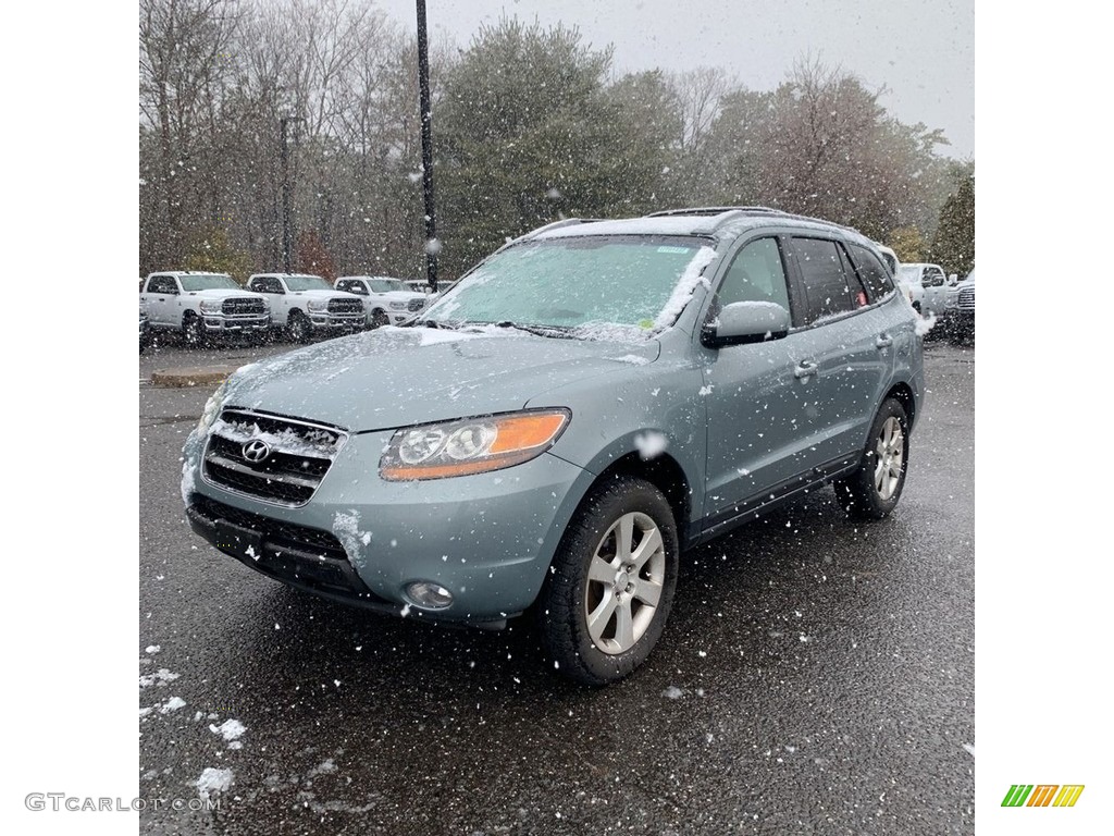 2007 Santa Fe SE 4WD - Silver Blue / Gray photo #1