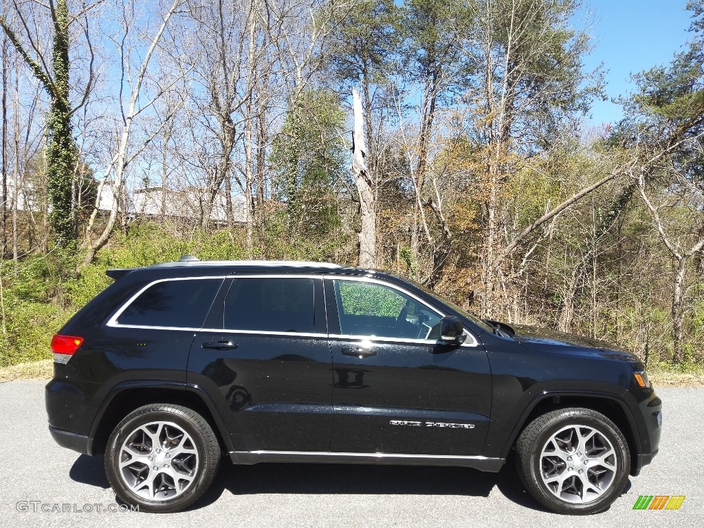 Diamond Black Crystal Pearl 2018 Jeep Grand Cherokee Limited 4x4 Sterling Edition Exterior Photo #145780112