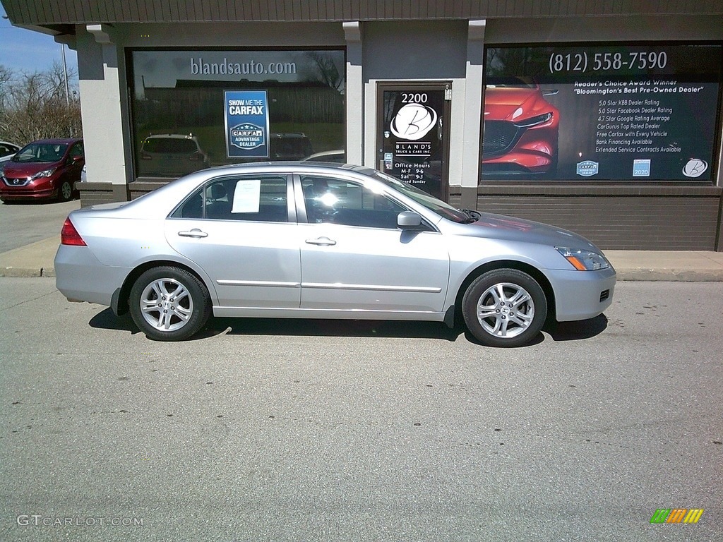 2007 Accord EX Sedan - Alabaster Silver Metallic / Gray photo #1