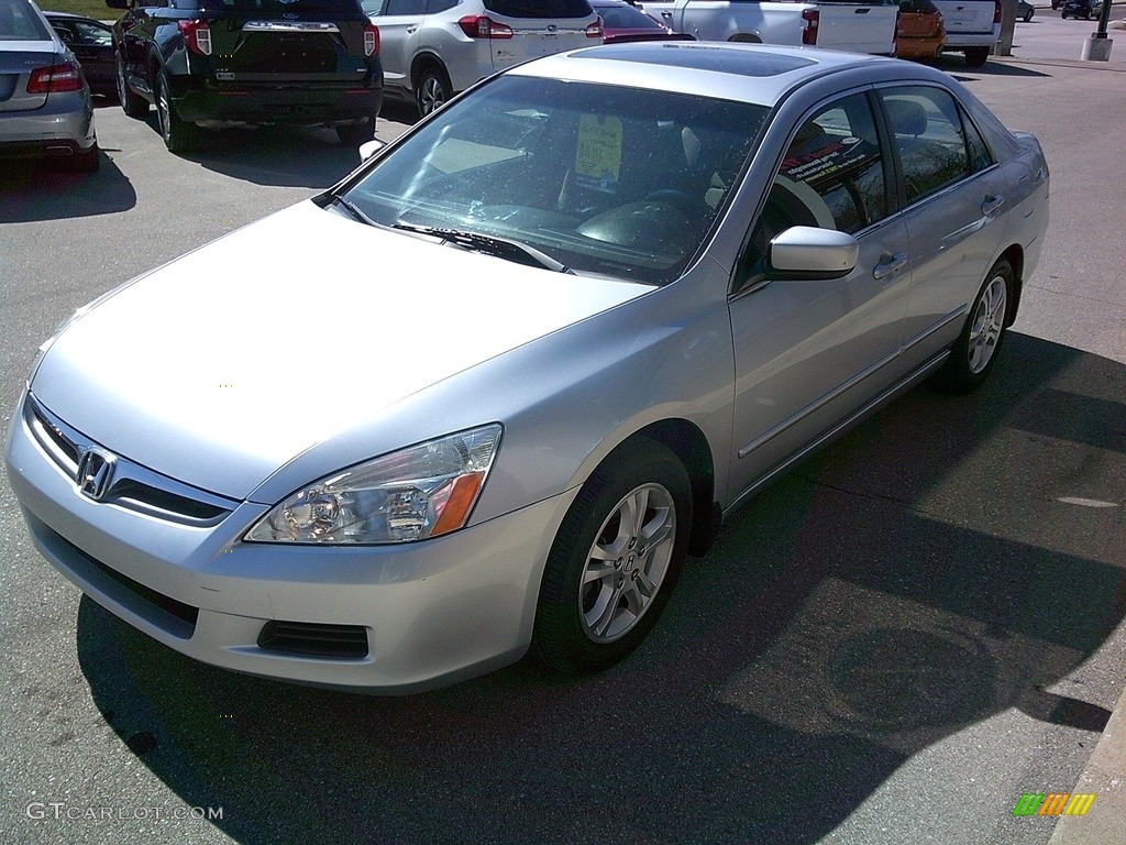 2007 Accord EX Sedan - Alabaster Silver Metallic / Gray photo #4