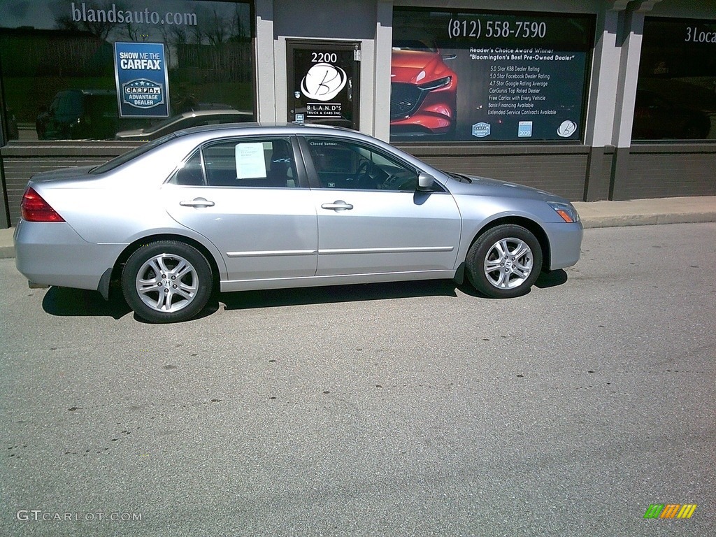 2007 Accord EX Sedan - Alabaster Silver Metallic / Gray photo #26