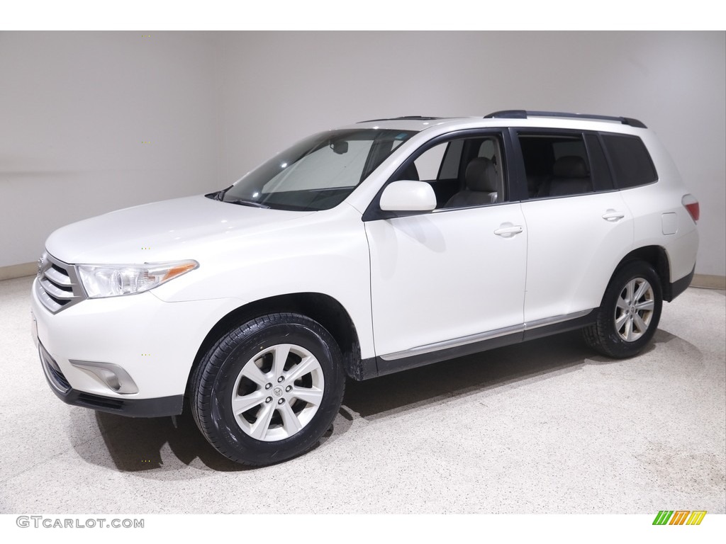 2012 Highlander SE 4WD - Blizzard White Pearl / Ash photo #3