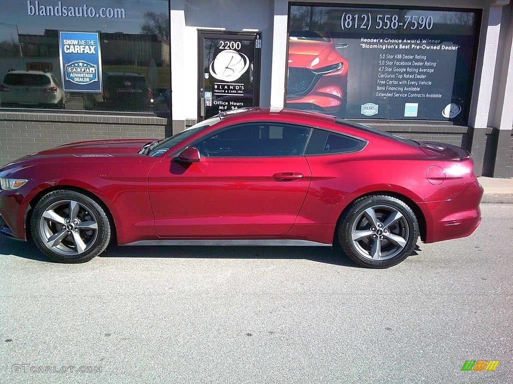 2016 Mustang V6 Coupe - Ruby Red Metallic / Ebony photo #17