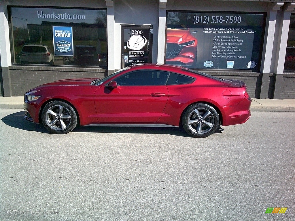2016 Mustang V6 Coupe - Ruby Red Metallic / Ebony photo #18