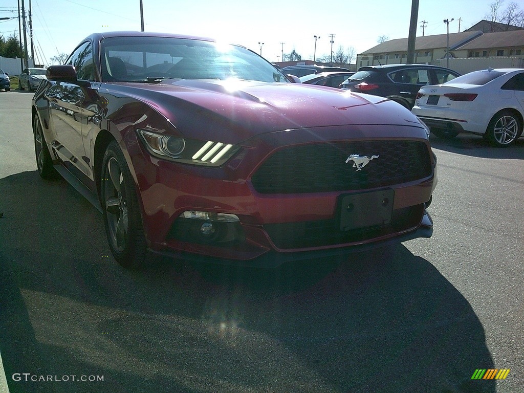 2016 Mustang V6 Coupe - Ruby Red Metallic / Ebony photo #22