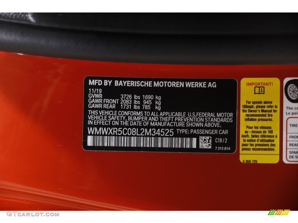 2020 Hardtop Cooper S 2 Door - Solaris Orange Metallic / Carbon Black photo #23