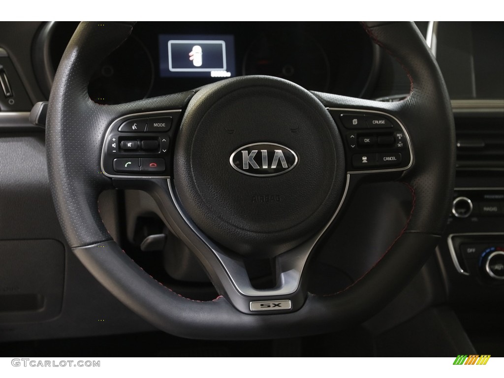 2018 Kia Optima SX Black Steering Wheel Photo #145782521