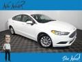 2018 Oxford White Ford Fusion S  photo #1