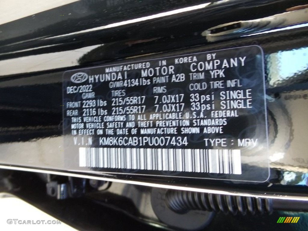 2023 Kona Color Code A2B for Abyss Black Pearl Photo #145784284