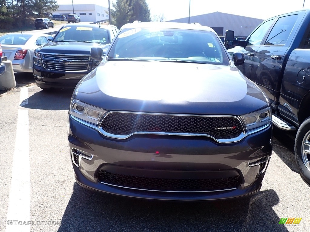 2021 Durango SXT Plus AWD - Granite Metallic / Black photo #2