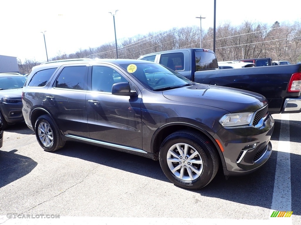 2021 Durango SXT Plus AWD - Granite Metallic / Black photo #4