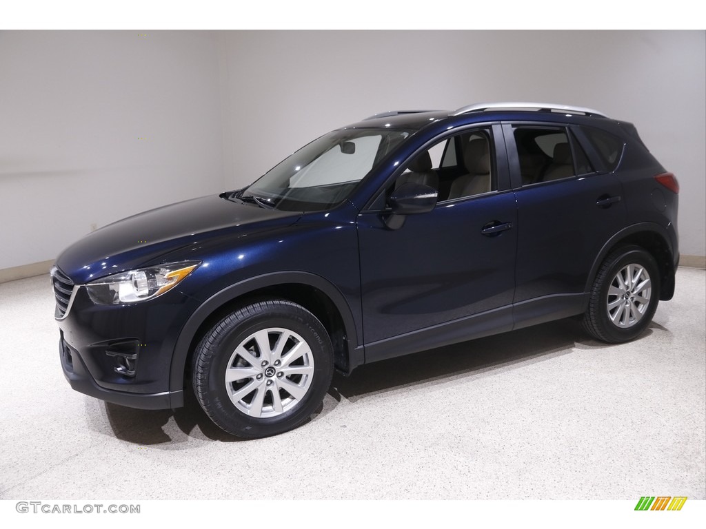 Deep Crystal Blue Mica 2016 Mazda CX-5 Touring AWD Exterior Photo #145786635