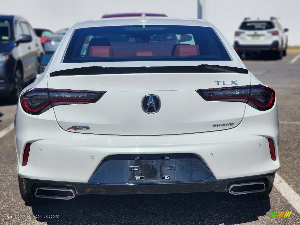 2021 TLX Sedan - Platinum White Pearl / Red photo #6