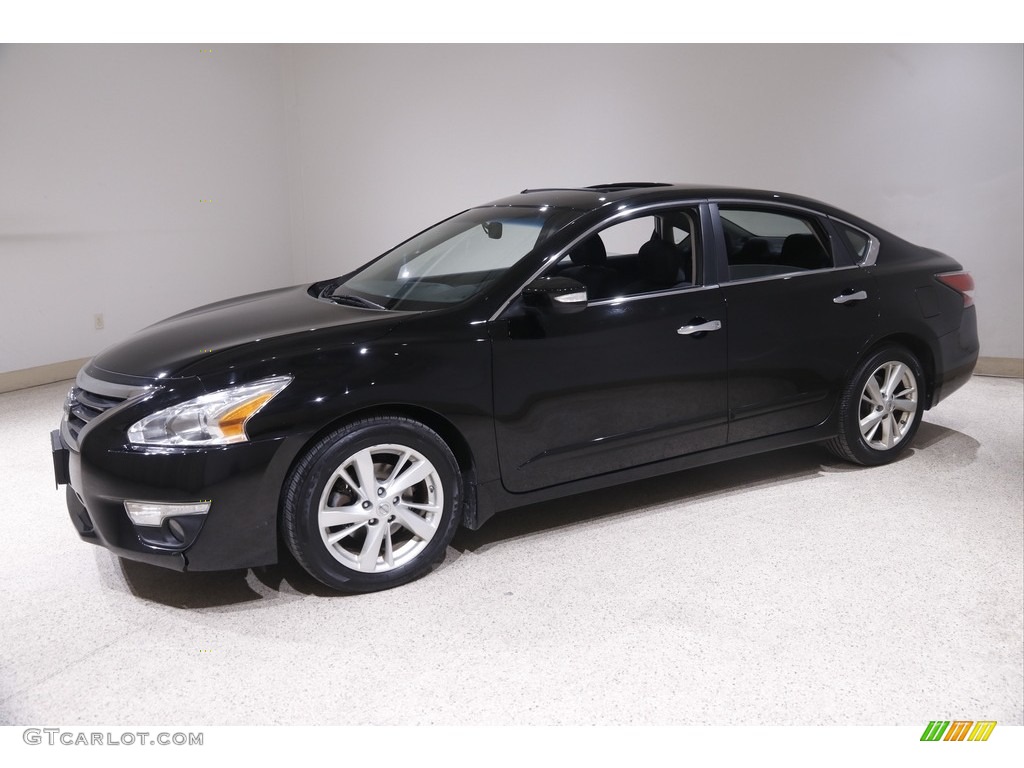 2014 Altima 2.5 SV - Super Black / Charcoal photo #3