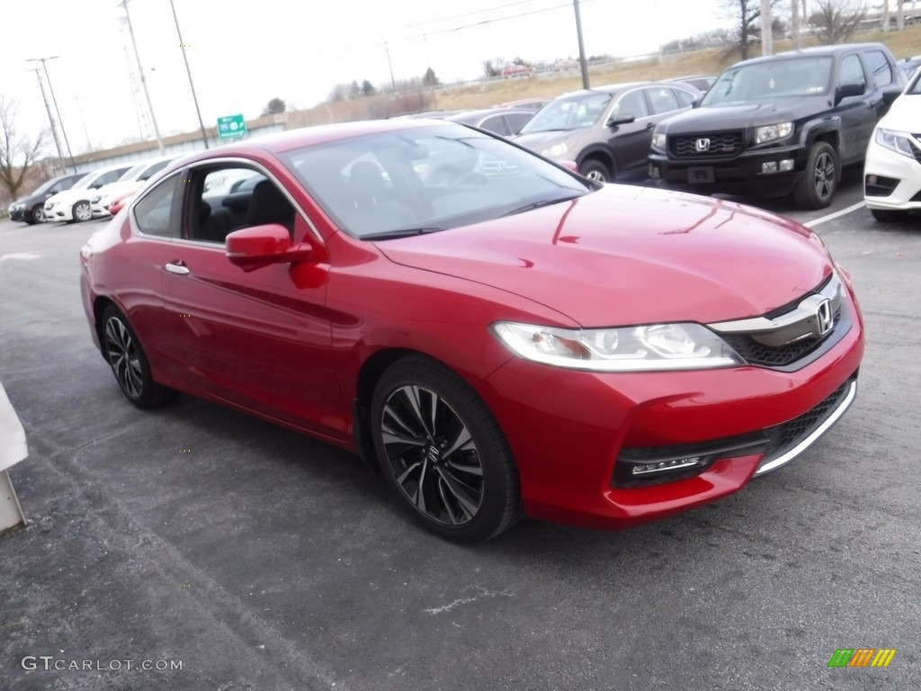 2017 Accord EX-L V6 Coupe - San Marino Red / Black photo #6