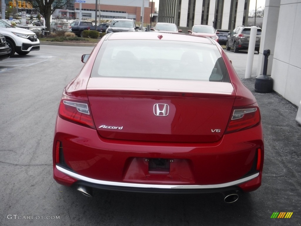 2017 Accord EX-L V6 Coupe - San Marino Red / Black photo #8