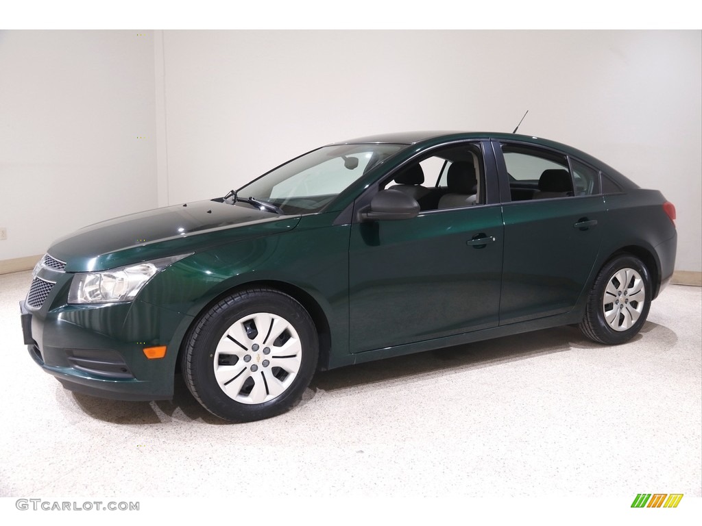2014 Cruze LS - Rainforest Green Metallic / Jet Black/Medium Titanium photo #3