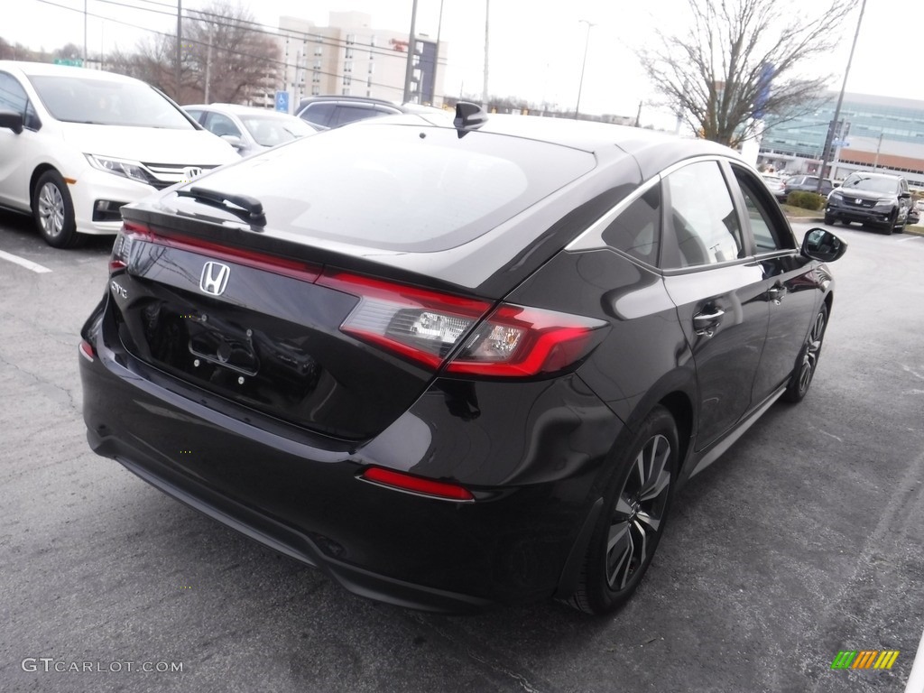 2022 Civic EX-L Hatchback - Crystal Black Pearl / Black photo #7