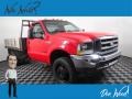 2002 Vermillion Red Ford F450 Super Duty Regular Cab 4x4 Stake Truck #145783328