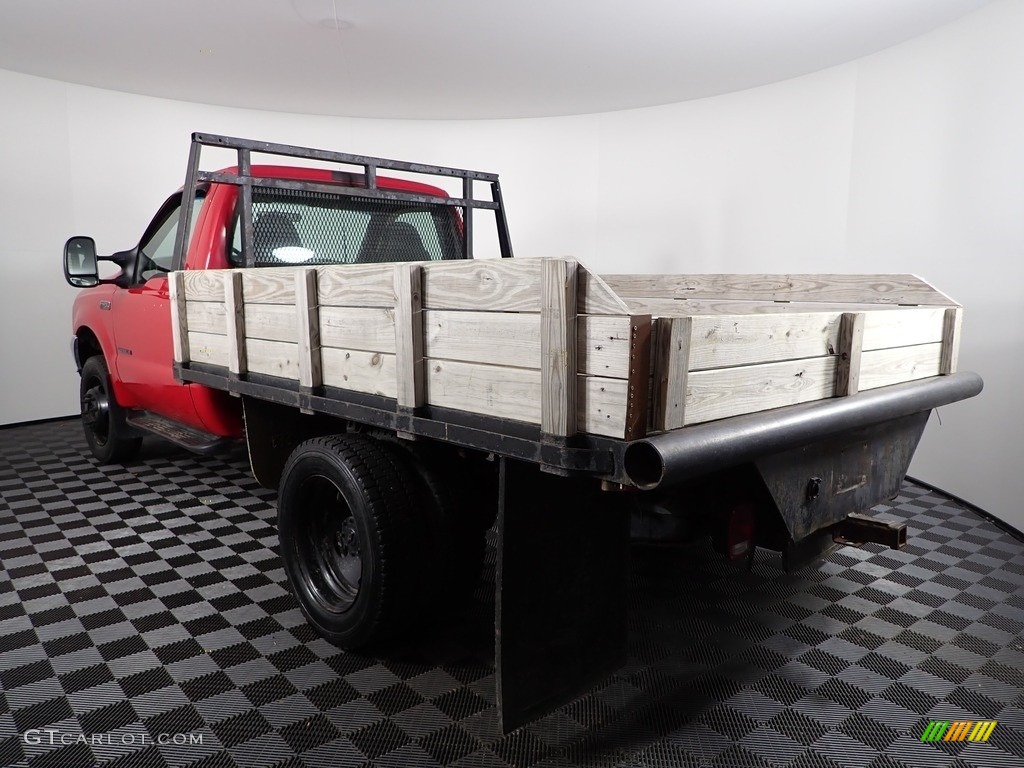 Vermillion Red 2002 Ford F450 Super Duty Regular Cab 4x4 Stake Truck Exterior Photo #145791047