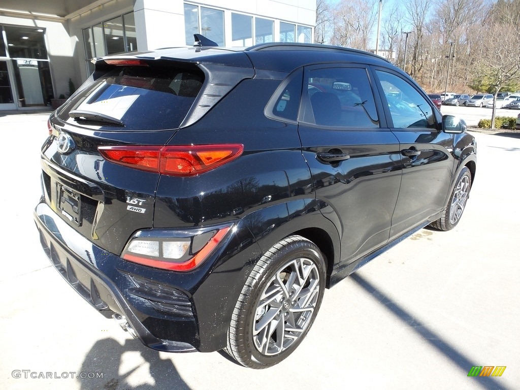 2023 Kona N Line AWD - Abyss Black Pearl / Black photo #2
