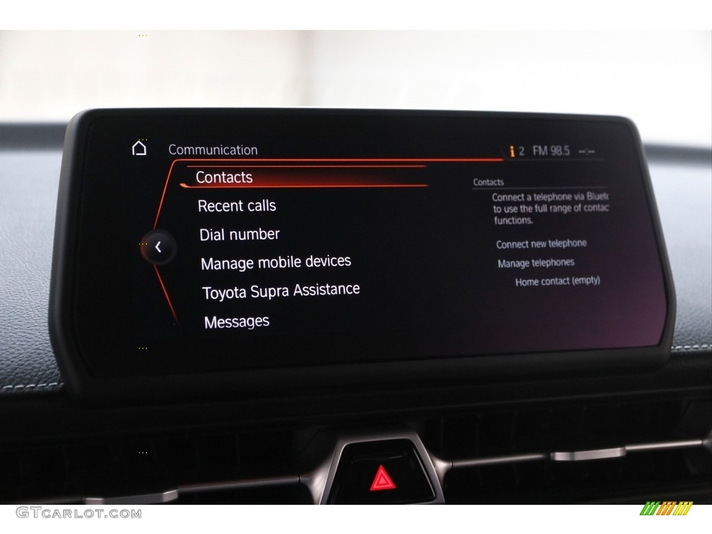 2021 Toyota GR Supra 3.0 Premium Controls Photo #145791701