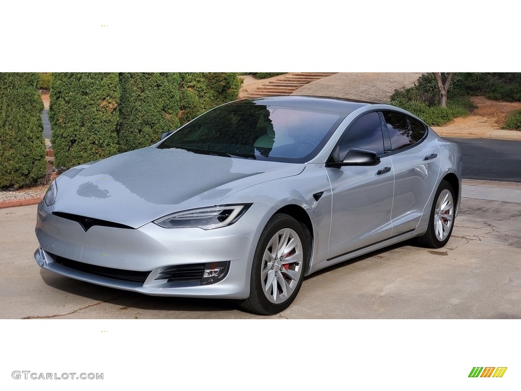 Silver Metallic 2017 Tesla Model S 100D Exterior Photo #145791800
