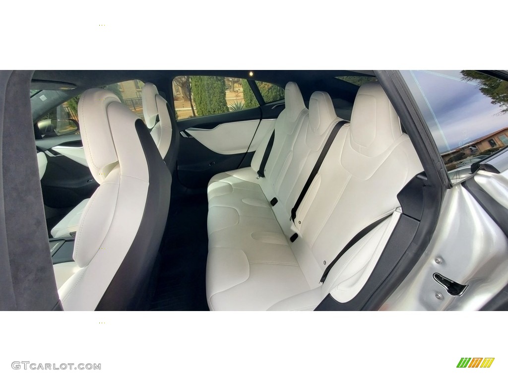 White Interior 2017 Tesla Model S 100D Photo #145791818