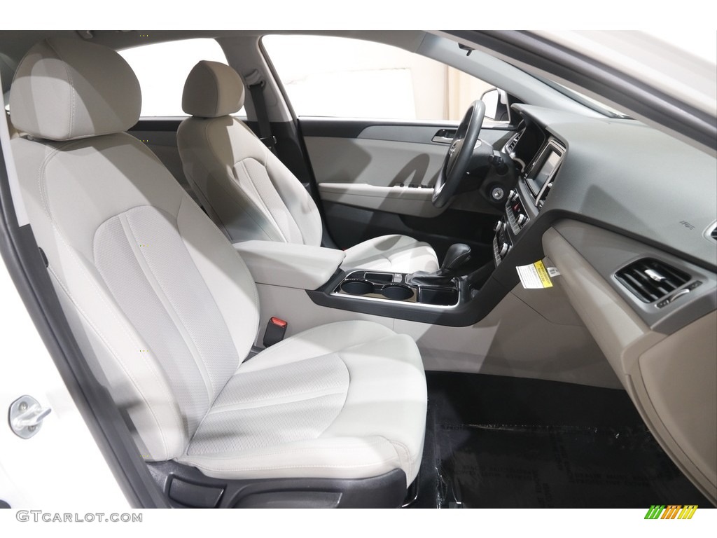 2019 Sonata SE - Quartz White Pearl / Gray photo #17