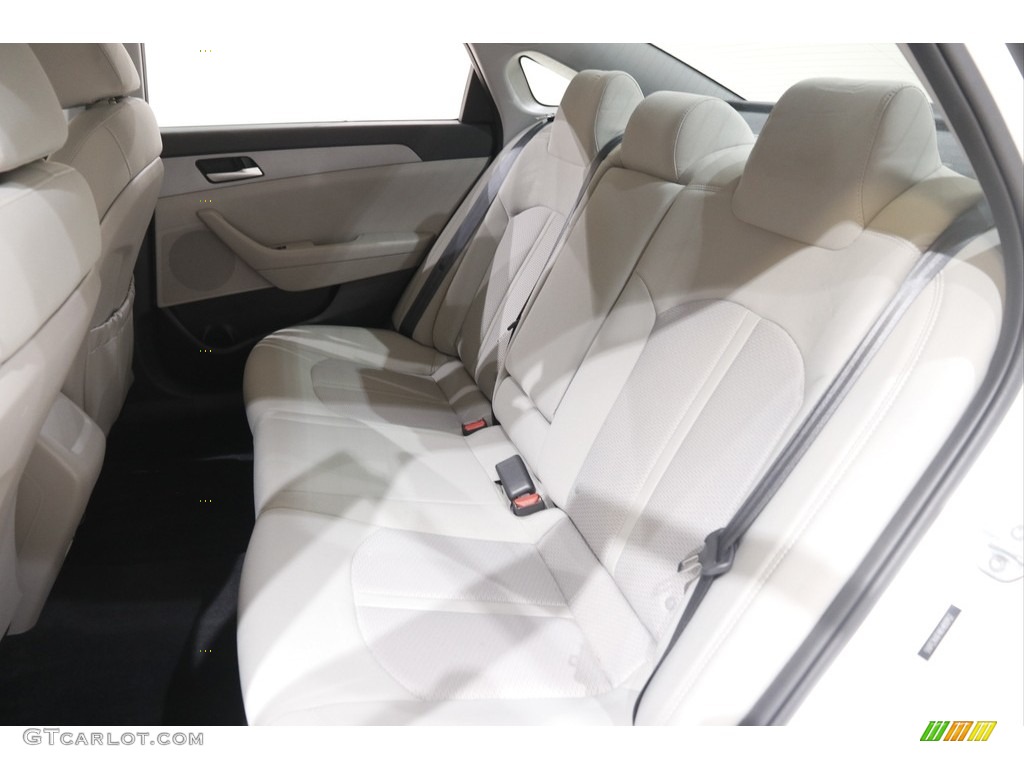 2019 Sonata SE - Quartz White Pearl / Gray photo #19